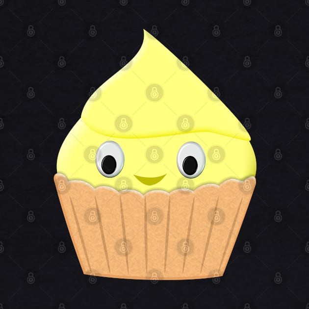 Cute Cartoon Lemon Cupcake by Braznyc